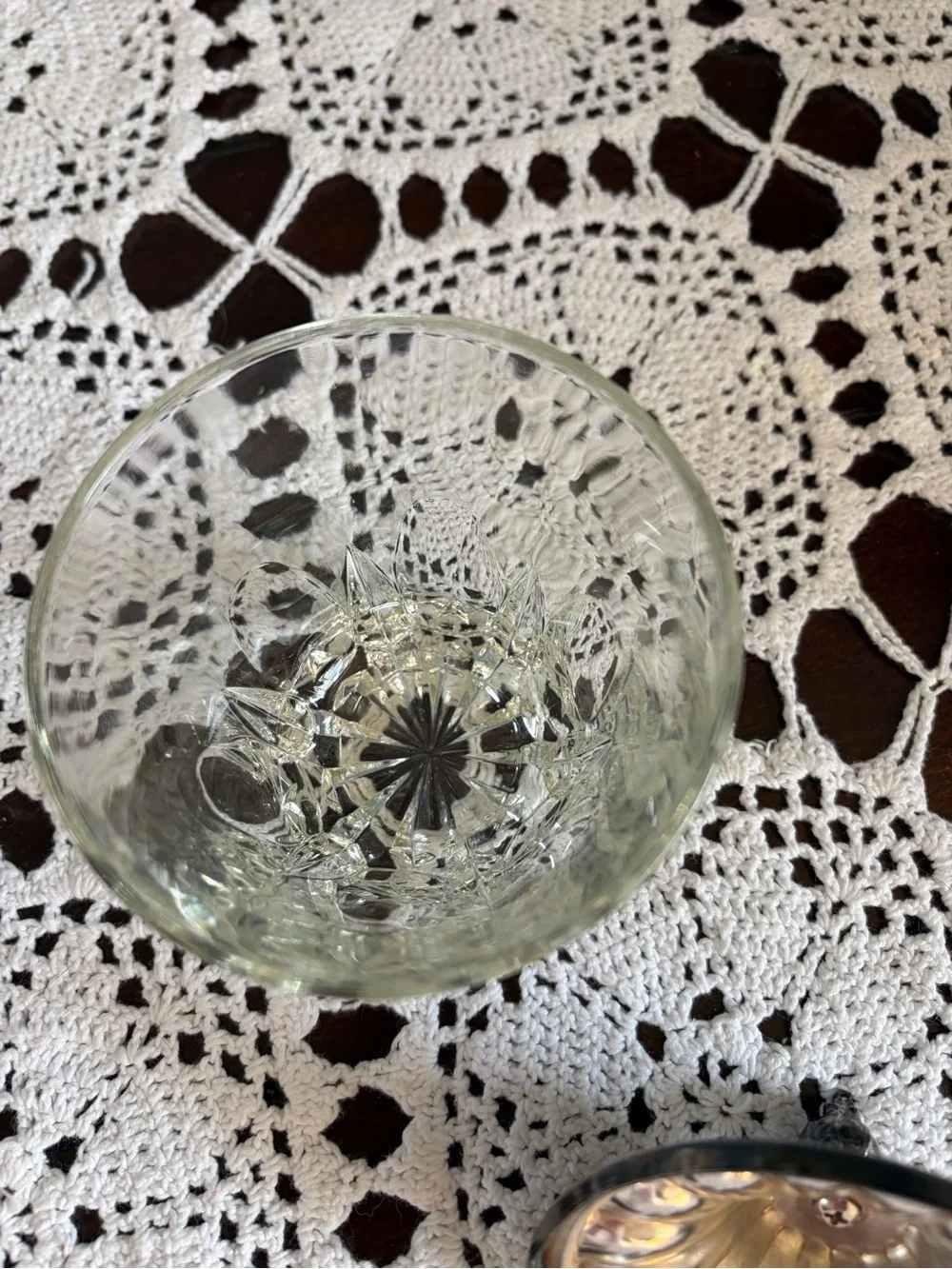 Vintage Glass Sugar Canister with Silver-Tone Lid - Set of 2